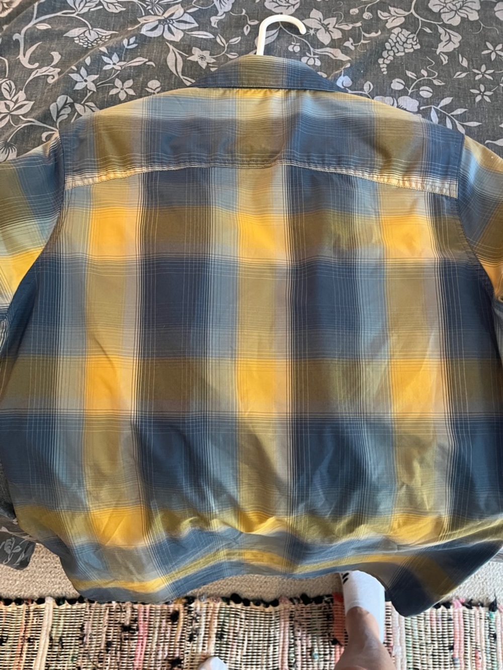 KÜHL Men's Blue and  Mustard Yellow Outdoor Button Front Shirt Size S - Picture 5 of 10
